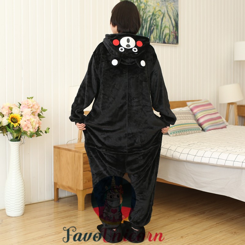 Kumamon Bear Onesie Costume Pajama for Adults & Kids Outfit ...
