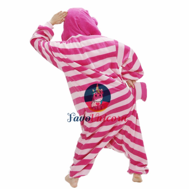 Details about   Animal Onesie0 Adult Cheshire Cat Unisex Pajamas Cosplay Costume for Women Men 