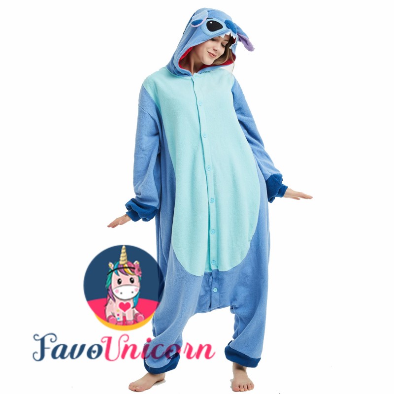 Pijama Stitch infantil e adulto – Pijamas de unicornio  Couples costumes,  Stitch halloween costume, Unisex onesies