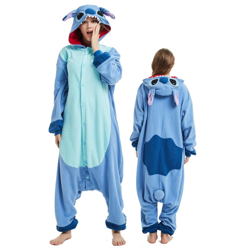 Lilo & Stitch Onesie Costume Pajama for Adult Women & Men Halloween ...