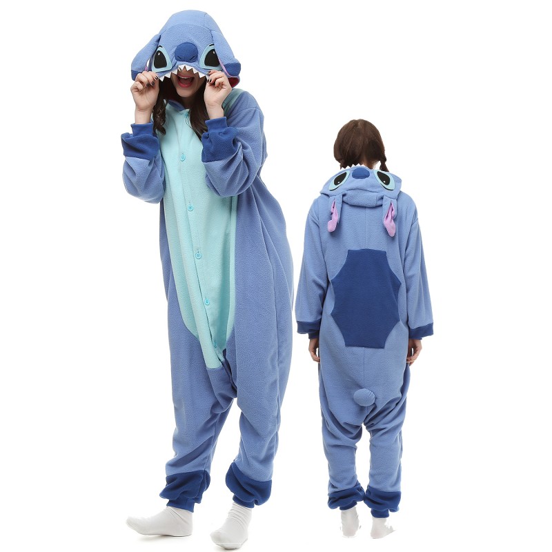 Lilo & Stitch Costume Onesie Pajamas Adult Animal Onesie for Women & Men 