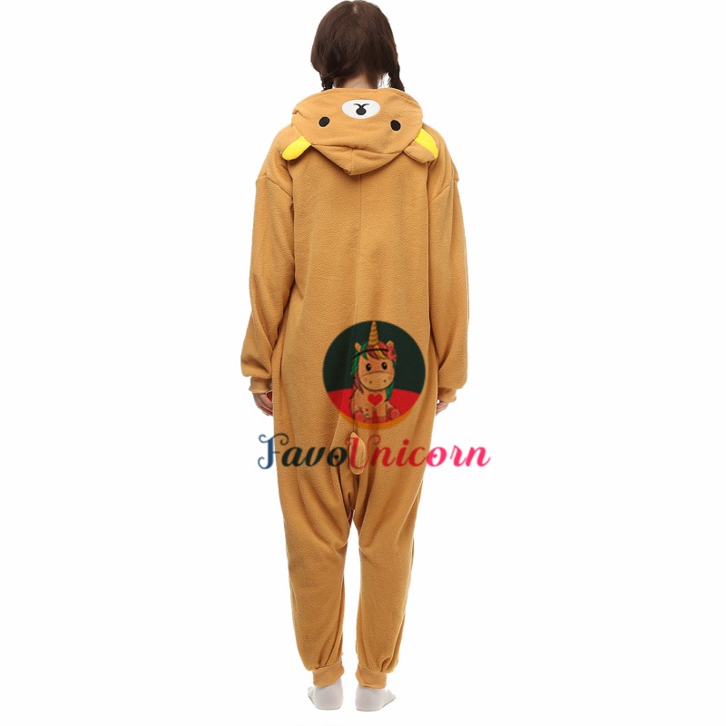 Rilakkuma Costume Onesie Pajamas Adult Animal Onesie for Women & Men -  