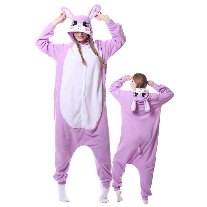 Lifeye Adult Gray Rabbit Pajamas Animal Cosplay Costume