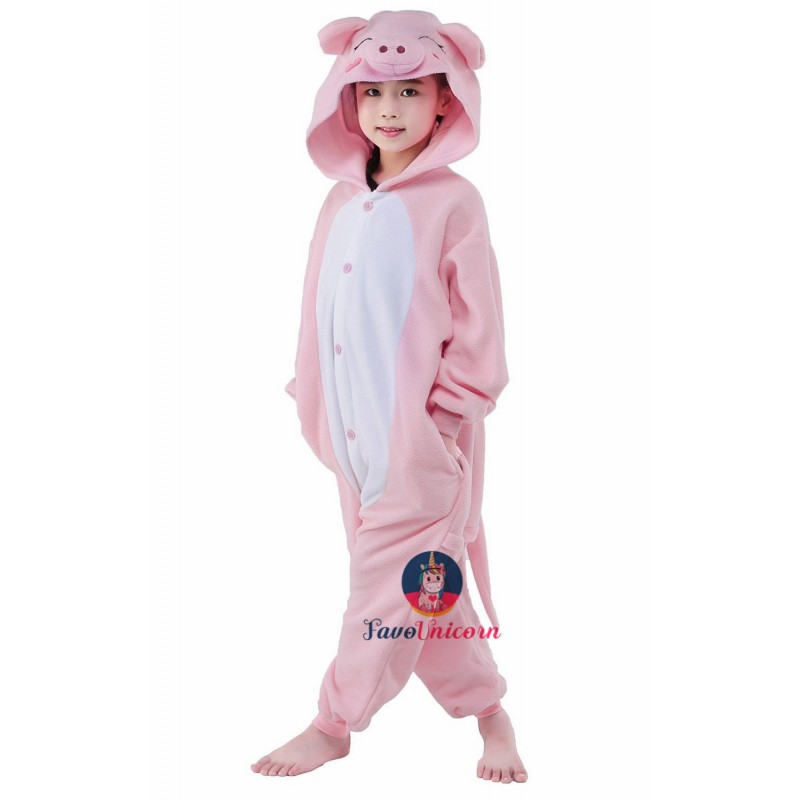 Best Adults & Kids Pink Pig Onesie Costumes Animal Onesies ...