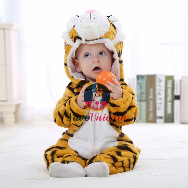 Baby Tiger Onesie Pajama Animal Onesies Costume for Toddler Infant ...