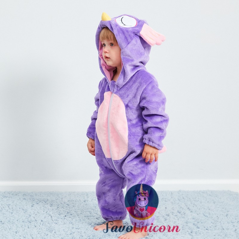 Baby Purple Owl Onesie Pajama Animal Onesies Costume for Toddler Infant 