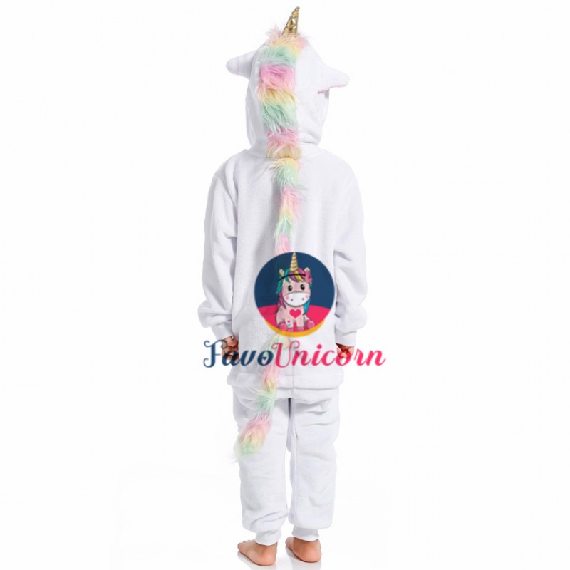 Irypulse Children Sleepsuit Flannel Onesie Pajamas Kids Cosplay Costumes Boys Girls Animal Outfit Unicorn 