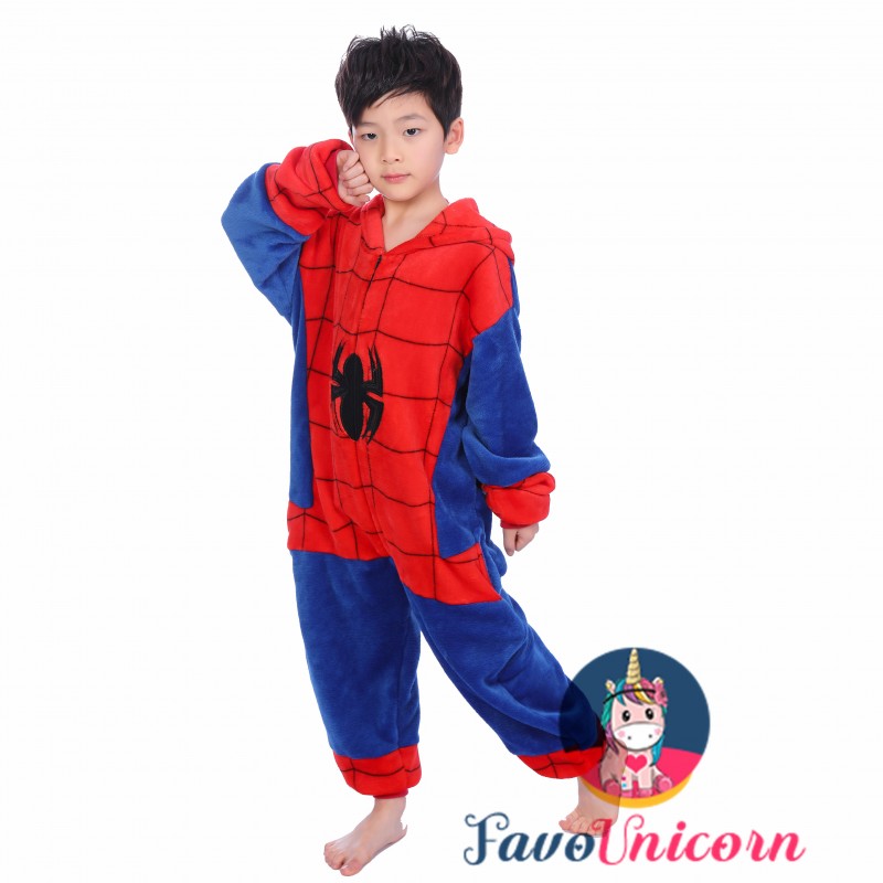 Kids Spiderman Onesie Costume Pajama Animal Outfit for Boys & Girls 