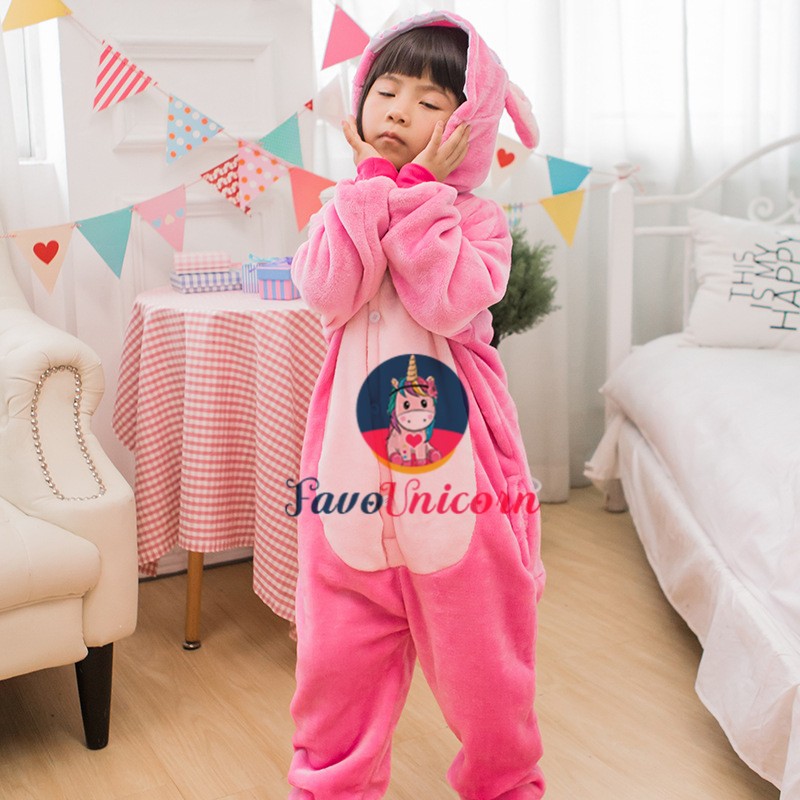 Kigurumi Stitch Pig Dog Kid Pajama Pijama Children Animal Cartoon Blanket  Costume Winter Boy Girl Onesie Zipper Sleepwear - AliExpress