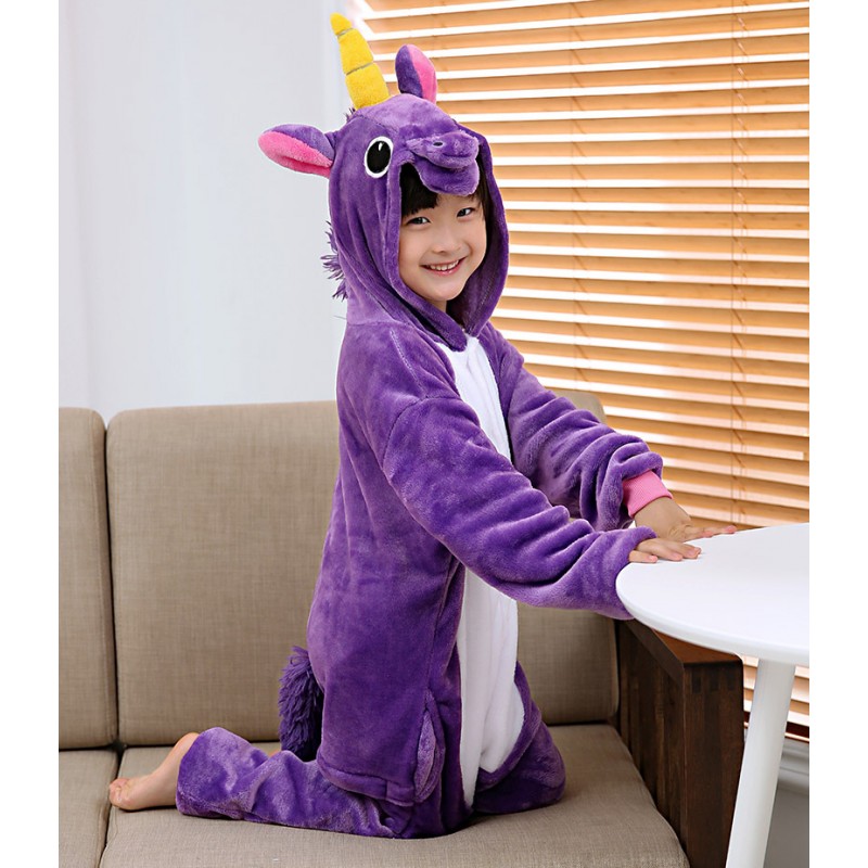 Kids Animal Pajamas Cosplay Party Halloween Costume Bathrobes Sleepwear 