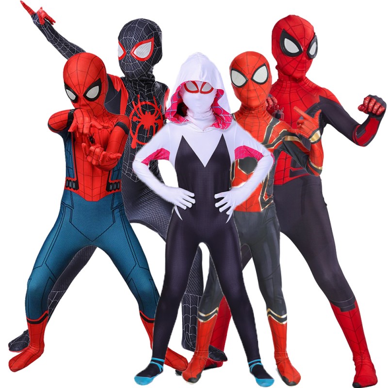 Boys Spider Man Costumes Miles Morales/Gwen/Far From Home/Venom