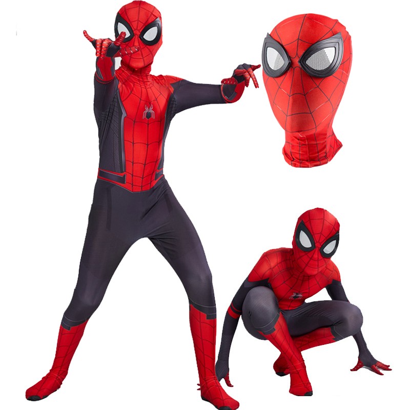 Boys Spider Man Costumes Miles Morales/Gwen/Far From Home/Venom Kids ...