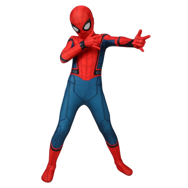 Kid Spider Man Homecoming Suit Boys Spiderman Costume Halloween