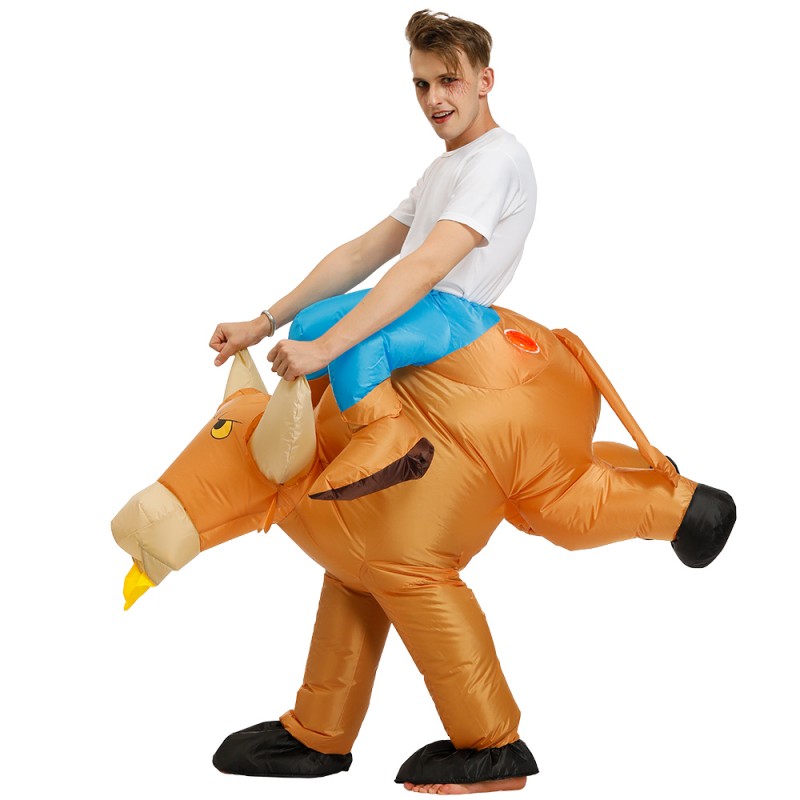 Inflatable Bull Costume Halloween Blow Up Funny Costumes For Adult Kids ...