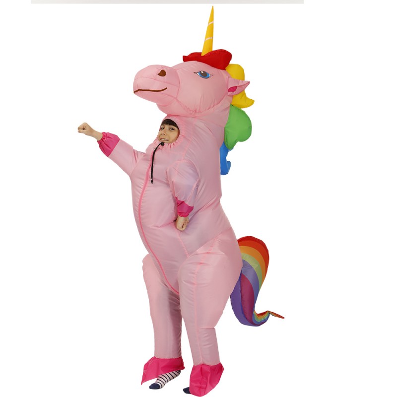 Kids Inflatable Unicorn Costume Halloween Blow Up Funny Costumes ...