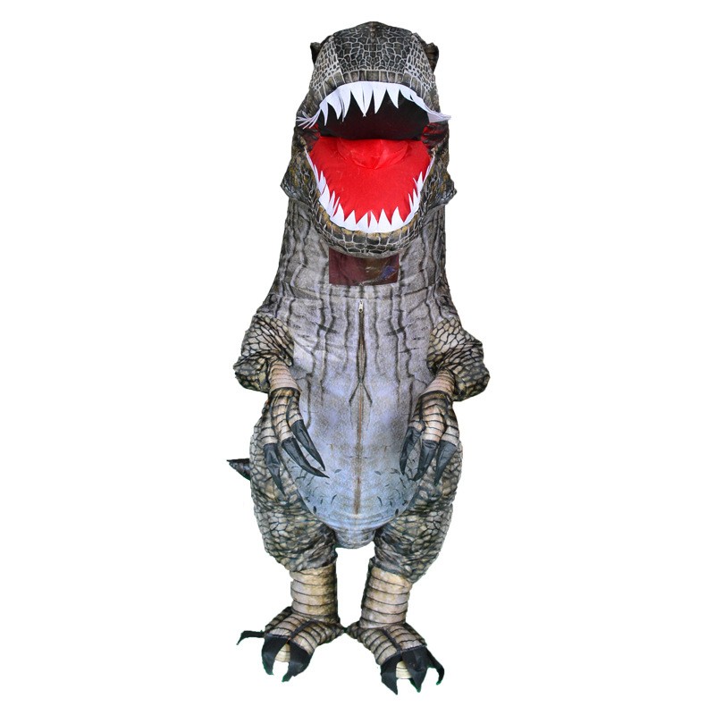 Inflatable Dinosaur Costume Halloween Blow Up T Rex Outfit ...