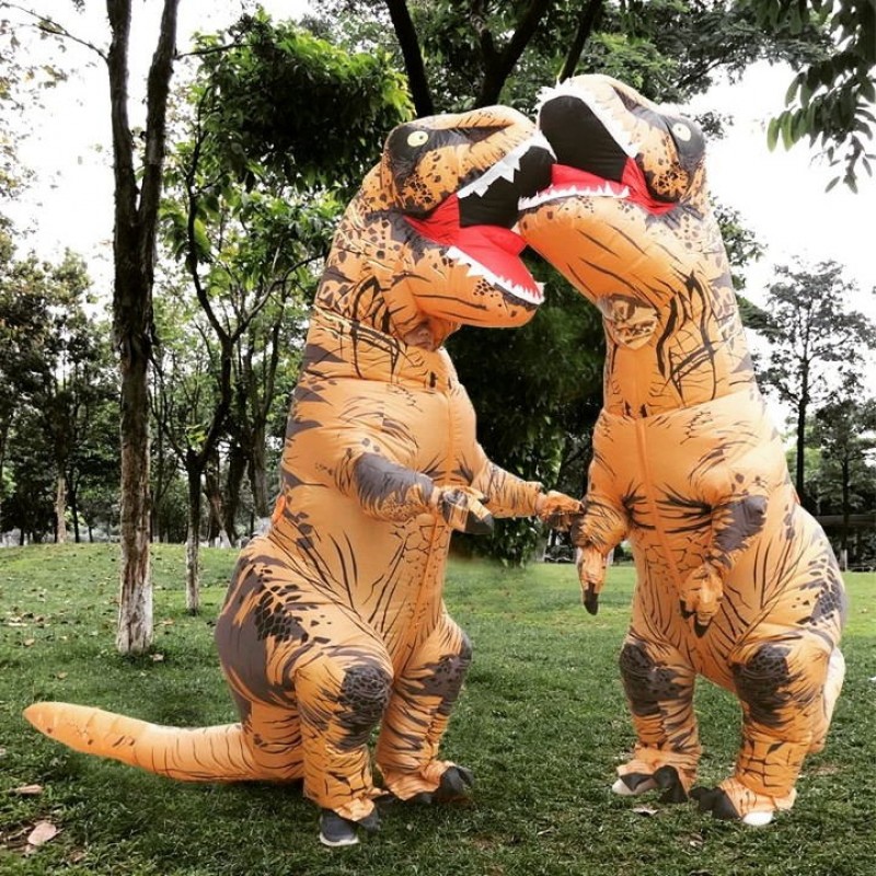 Kids Giant T-Rex Skeleton Inflatable Costume