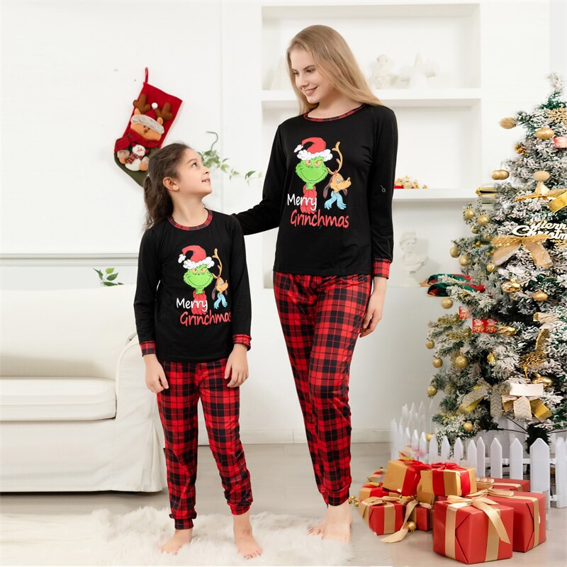 Grinch Family Christmas PJs Matching Sets