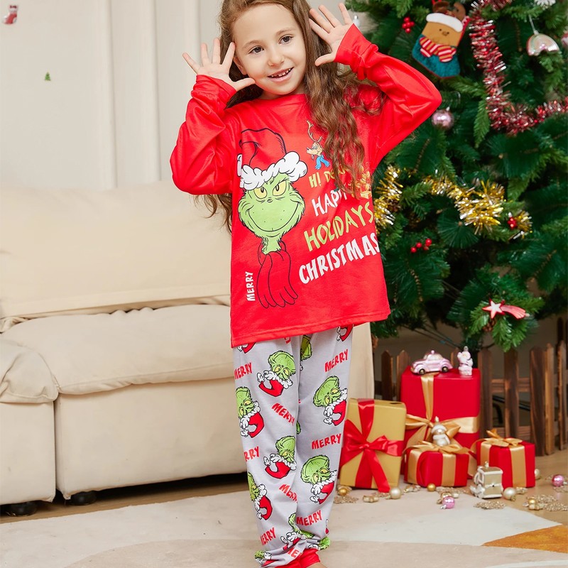 LOV Family Christmas Pjs Matching Sets Holiday Family Jammies Pajamas  Christmas Matching Jammies Xmas Sleepwear Pjs Set 