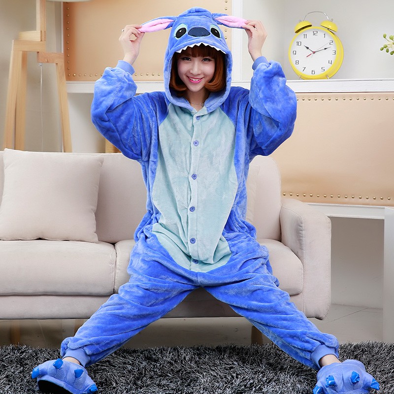 Stitch Onesie Costume Pajama For Adults & Teens Halloween Outfit - Favounicorn.com