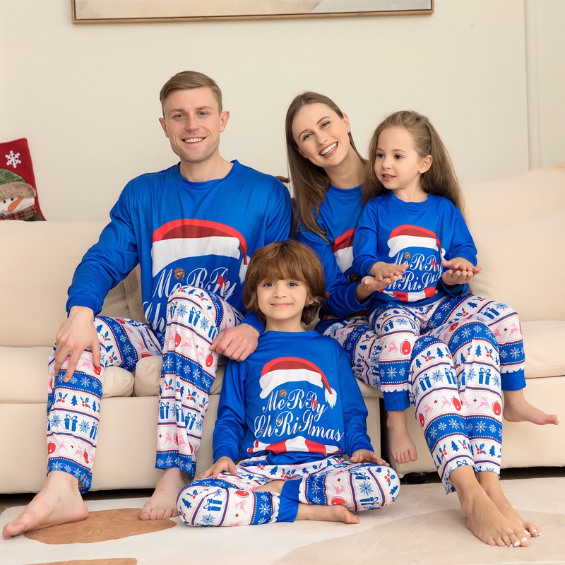 2PCS Family Christmas Pajamas Sets Matching Holiday Sleepwear