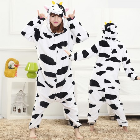 Cow Onesie for Women & Men Costume Onesies Pajamas Halloween Outfit