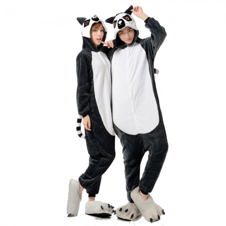 Lemur Costume Onesie for Women & Men Pajamas Halloween Outfit
