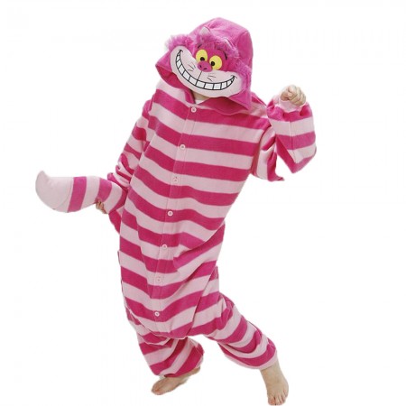 Cheshire cat Costume Onesie for Women & Men Pajamas Halloween Outfit