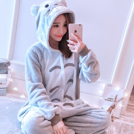 Totoro Onesie Costume Pajamas for Adults & Teens Halloween Outfit