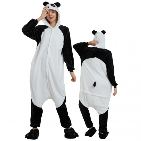 Panda Onesie Costume Pajamas for Adults & Teens Halloween Outfit
