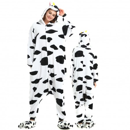 Women & Men Cow Onesie Costume Onesies Pajamas for Halloween