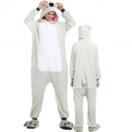 Women & Men Koala Onesie Costume Onesies Pajamas for Halloween
