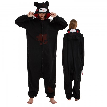 Black Gloomy Bear Onesie Costume Pajama for Adult Women & Men Halloween Costumes
