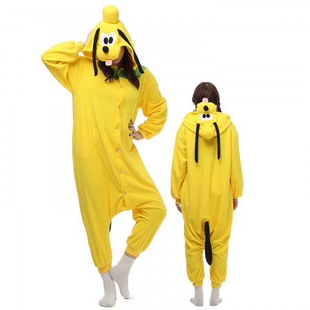 Goofy Dog Costume Onesie Pajamas Adult Animal Onesie for Women & Men