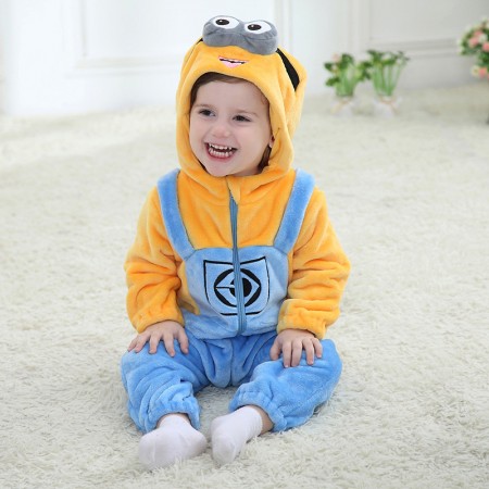 Baby Minions Onesie Pajama Animal Onesies Costume for Toddler Infant