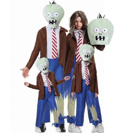 Halloween Zombie Costume Adult Cosplay Costume Kids Funny Outfits