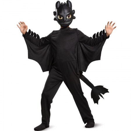 Kids Toothless Costume Halloween Cosplay Outfit Dragon Costume