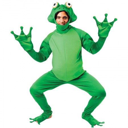 Adult Halloween Frog Costume Cosplay Costume Outfit Party Jumpsuit