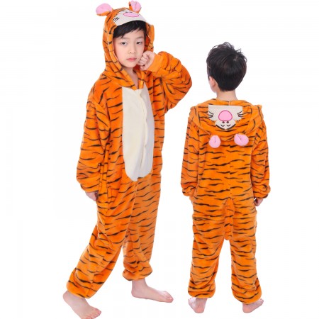 Kids Winnie The Pooh Tigger Onesie Costume Pajama Animal Outfit for Boys & Girls