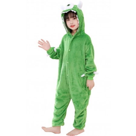 Kids Mike Wazowski Onesie Monsters, Inc Halloween Costumes for Girls & Boys