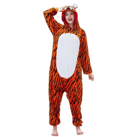 Tiger Onesie Costume Halloween Outfit for Adult & Teens