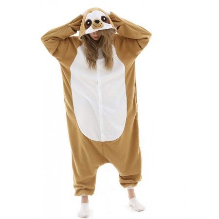 Sloth Onesie Costume Halloween Outfit for Adult & Teens