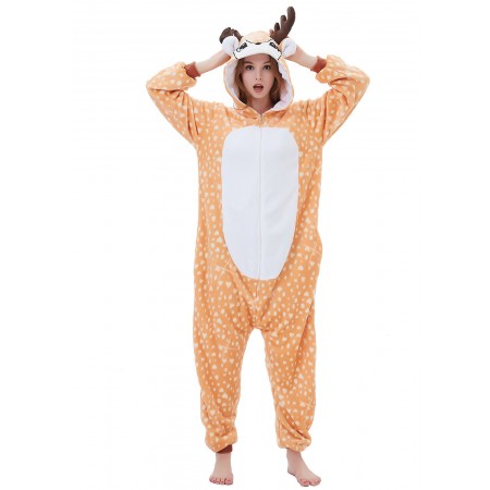 Deer Onesie Costume Halloween Outfit for Adult & Teens