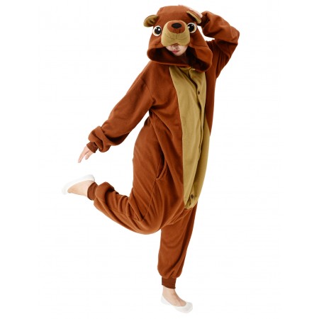 Teddy Bear Onesie Costume Halloween Outfit for Adult & Teens