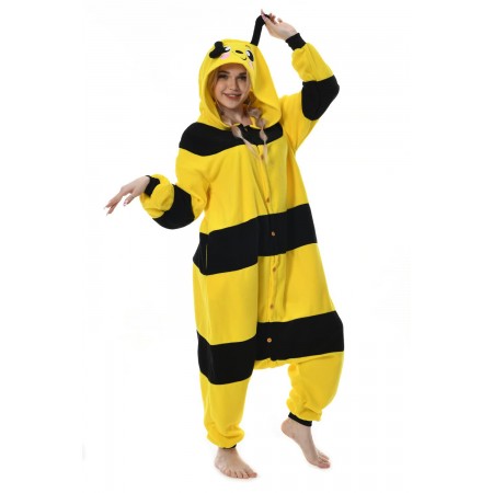 Bee Onesie Costume Halloween Outfit for Adult & Teens