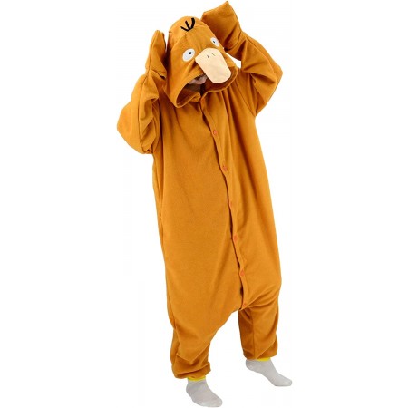 Psyduck Onesie Costume Halloween Outfit for Adult & Teens