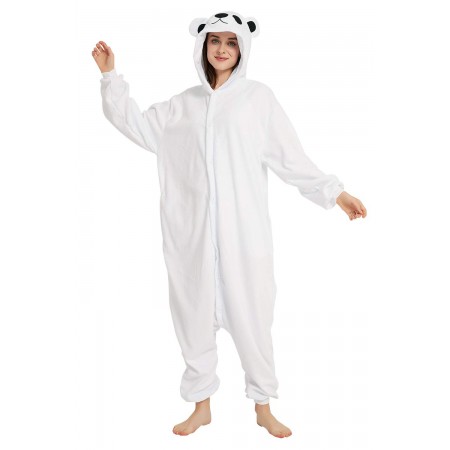 Polar Bear Onesie Costume Halloween Outfit for Adult & Teens