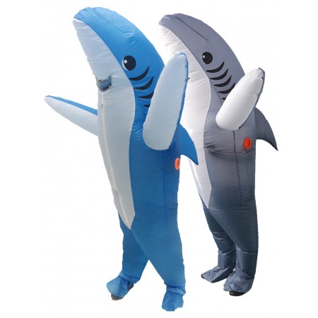 Inflatable Shark Costume Halloween Blow Up Fancy Dress Costumes