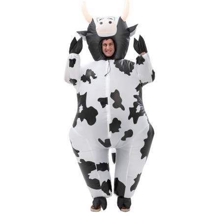 Inflatable Cow Costume Halloween Blow Up Funny Costumes For Adult Kids