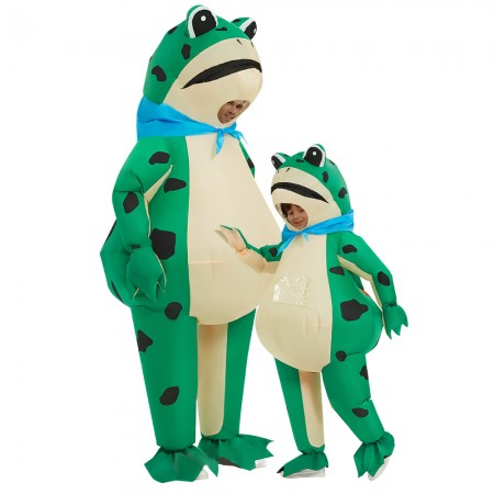 Inflatable Frog Costume Halloween Funny Blow Up Costumes For Adults & Kids